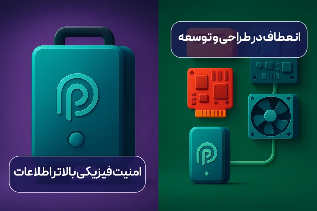 امنیت فیزیکی بالاتر اطلاعات و انعطاف در طراحی و توسعه
