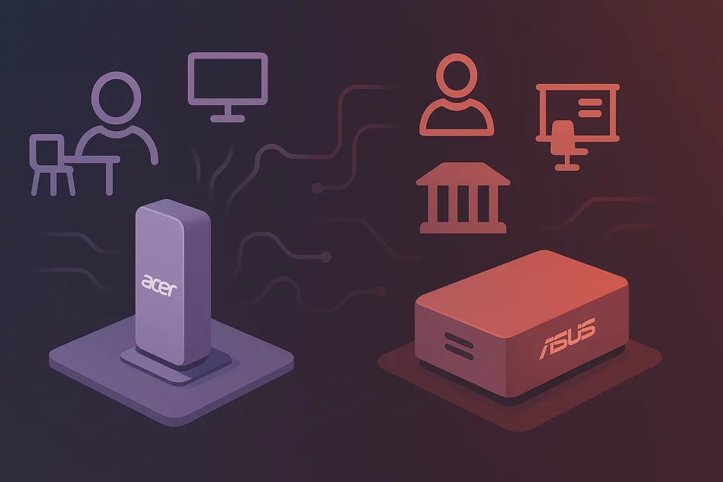تین کلاینت asus acer