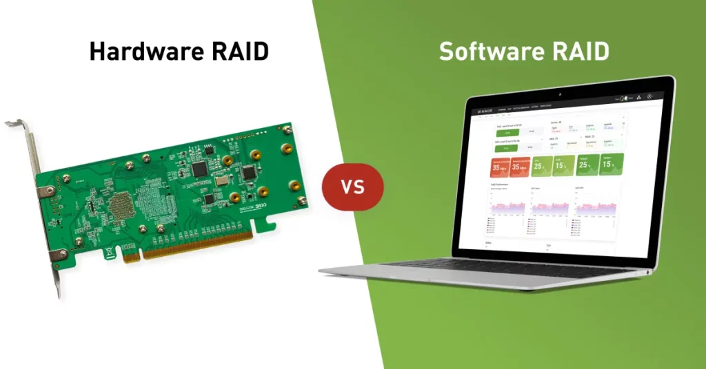 RAID سخت افزاری و نرم افزاری