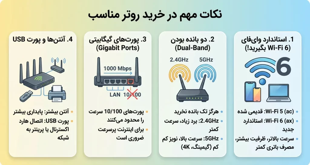 نکات مهم خرید روتر (Router)