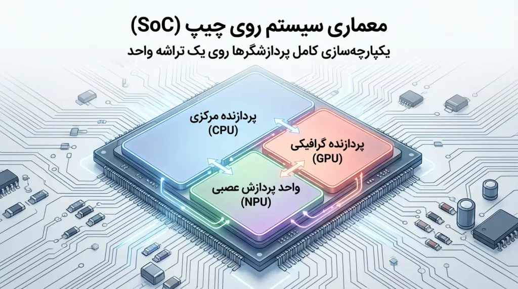 معماری سیستم روی چیپ در tpu,cpu,gpu